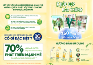 Sản Phẩm Kombucha Thế Hệ Mới - Bio Concept Kombucha Vị Chanh Gừng